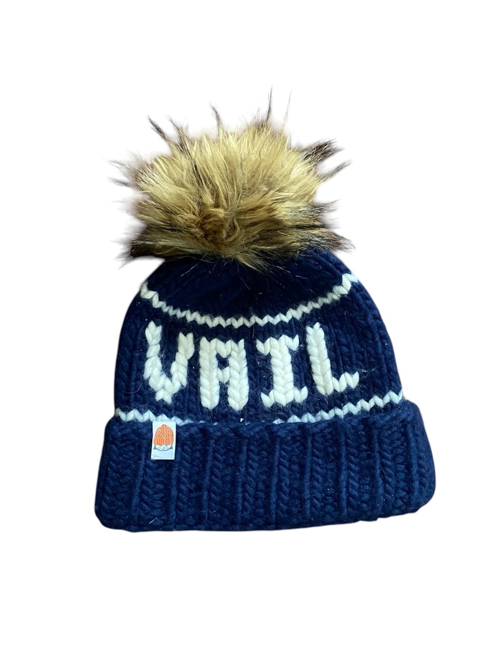 Shit That I Knit Vail Pom-Pom Beanie Hat Merino Wool